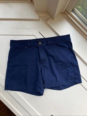 📸☀️ St. John's Bay • High Rise Cotton Blend 5" Short in American Navy • Size 6